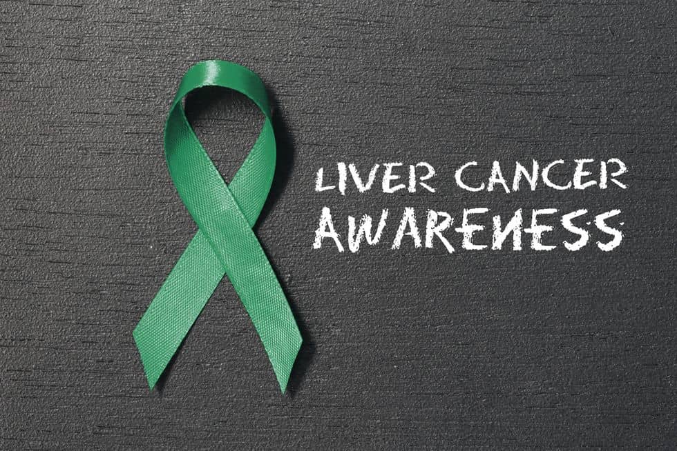 Liver cancer ribbon 