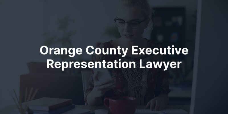 Orange County Executive Representation Lawyer