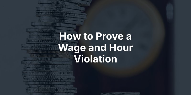 How to Prove a Wage and Hour Violation